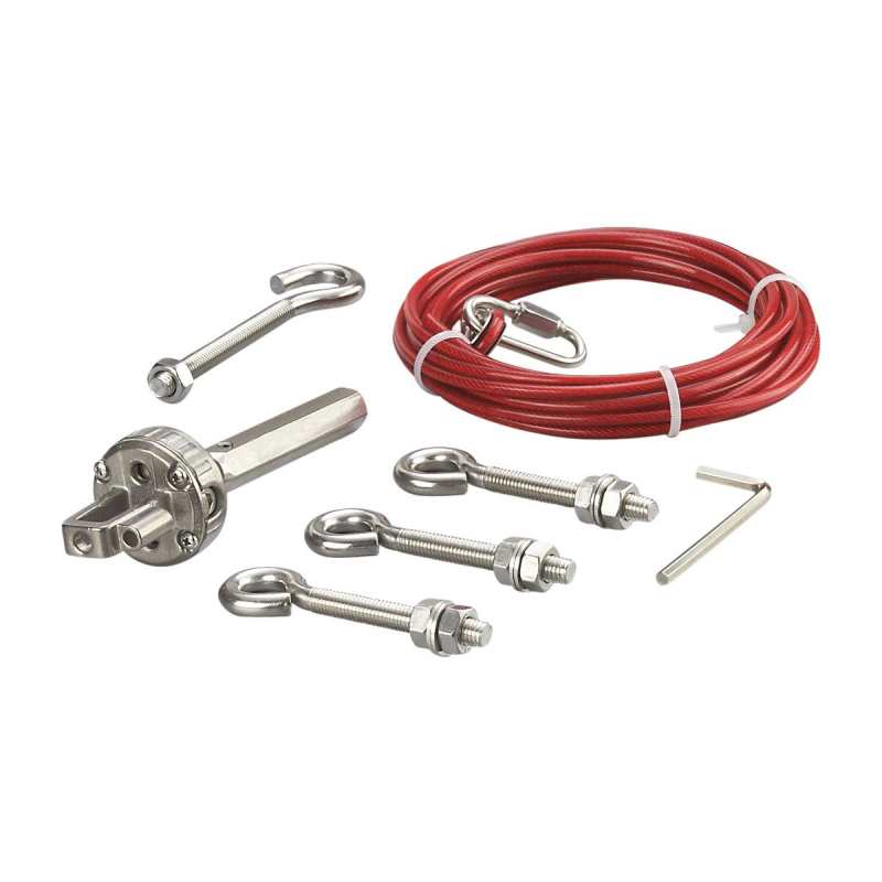 ZB0055 - Набор для безопасных тросовых выключателей - Rope Kit Stainless Steel 10m ZB0055 - Набор для безопасных тросовых выключателей - Rope Kit Stainless Steel 10m